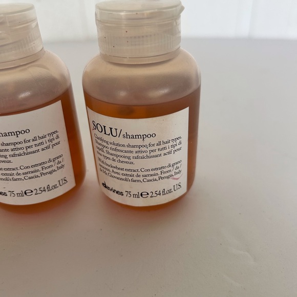 DAVINES SOLU CLARIFYING SHAMPOO BUNDLE SET OF 3 DELUXE TRAVEL SIZE - Picture 4 of 10